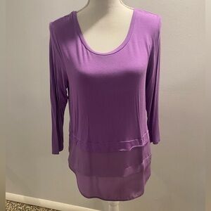 {Michael Michael Kors} Blouse with Layered-Hem